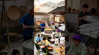 A bag of flour is the romance of the wind blowing the wheat waves, the hard work of bending down, t