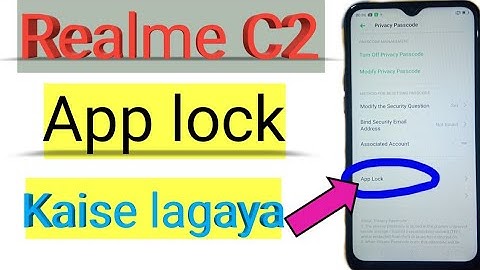 Realme C2 me app lock kaise lagaye | How to set app lock in Realme C2❗Realme phone app lock settings
