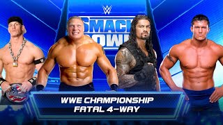 WWE 2K22 Roman Reigns Vs Brock Lesnar Vs Randy Orton Vs John Cena Gameplay