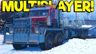 I Flipped Spycakes with My Massive Truck!  Snowrunner Multiplayer Gameplay