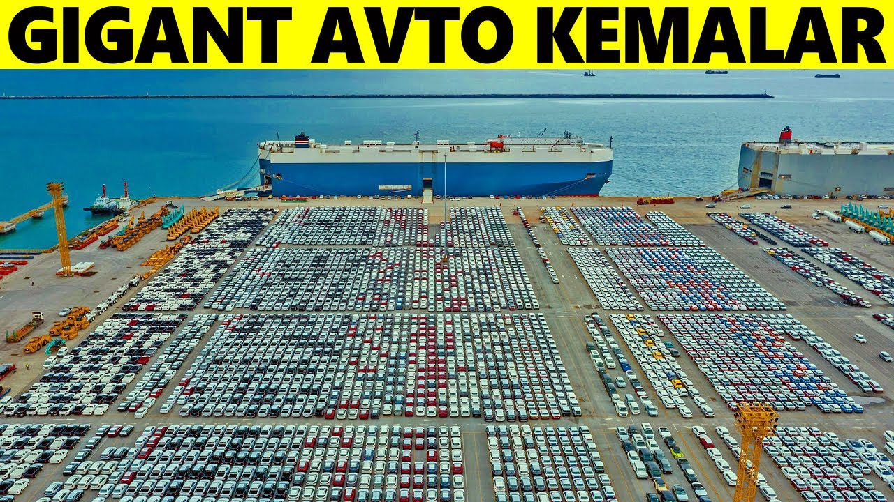 Millionlab Avtomobillar Qanday Tashiladi? Gigant Avtomobil Kemalari