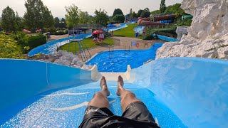 🪨 Rock Water Slide 🐬 at Aquaréna Mogyoród 🇭🇺