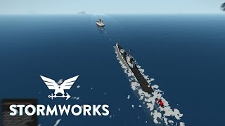 Атака конвоя подводной лодкой - Stormworks