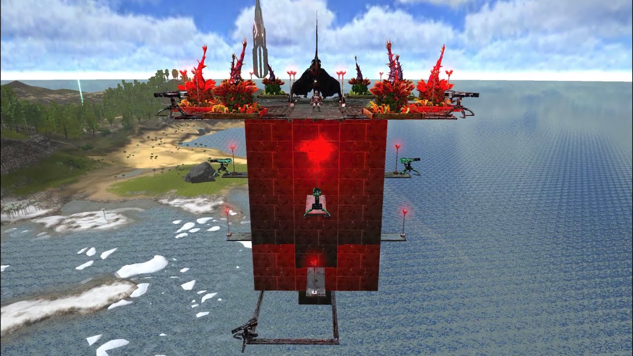 Ark Mobile 空中に拠点建ててみた Built A Base In The Sky Youtube