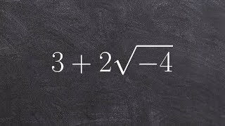Tutorial - Simplifying an expression by rewriting it with the imaginary unit i ex 10, 3 + 2 root(-4)