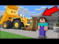 THIS HUGE TRUCK CRUSHED MY FAVORITE HOUSE IN MINECRAFT ! 100% TROLLING TRAP !