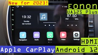 FLAGSHIP 2023 Eonon UA12S Plus Car Head Unit  Android 12  HDMI  8 Core  4gb RAM  Carplay