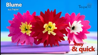 Erstaunlich einfach: Erschaffe eine bezaubernde Blume aus Papier! Origami-Falten für Anfänger