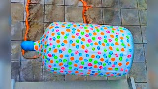 🎈Breaking Glass Bottles and Balloon drops🔥- Crushing Crunchy & Soft Things💥🌈🍾