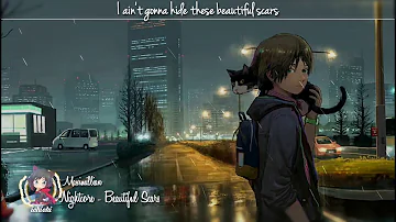 Nightcore - Beautiful scars (Lyrics)