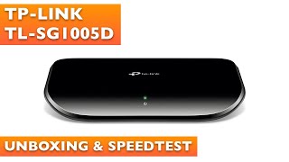 TP-Link TL-SG1005D Gigabit Ethernet Switch Unboxing, Speedtest & Comparison