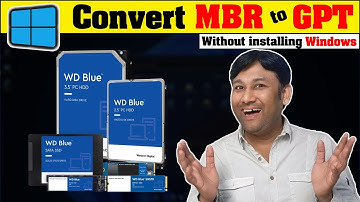 Converting MBR to GPT Storage without installing Windows. Hindi Guide. @TechnoBaazi