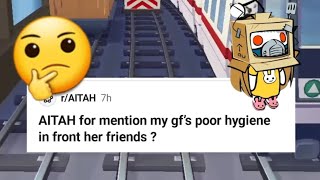 AITAH for mention my girlfriend poor hygiene in front her friends?