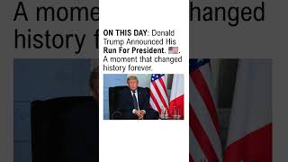 On This Day: Trump Changed Politics 🇺🇸
