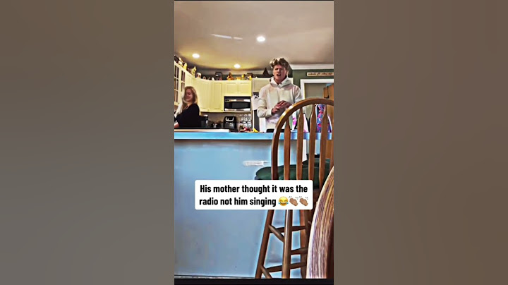 Mother thought son singing was the radio #singing #viral #cover