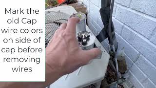 $40 DIY do it yourself replacing run start capacitor on ac unit air conditioner