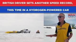 British Driver Andy Green Who Broke Sound Barrier Sets New Speed Record In Hydrogen-Powered Car