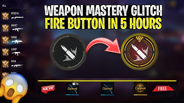 How to Complete weapon mastery in 5 hours || complete your mastery fire button easily|| #freefire