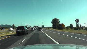 I-5 Skagit River Bridge in Mt.Vernon, WA (temporary bridge) - Southbound