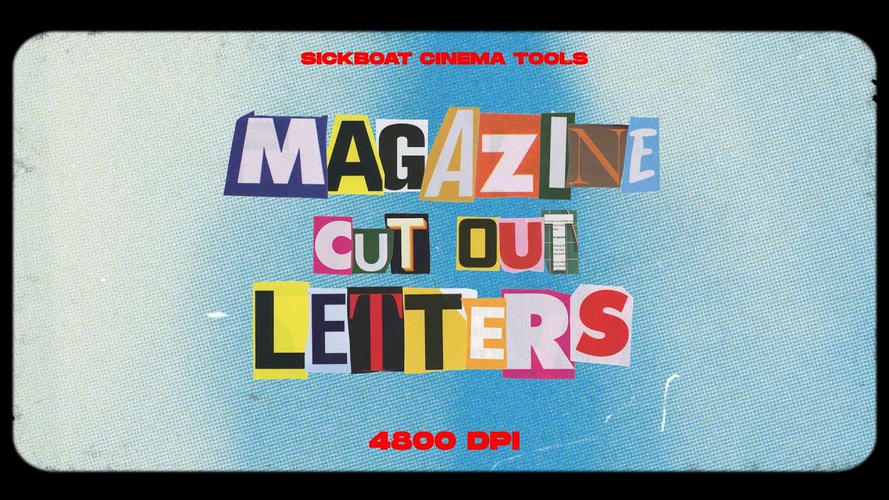 Magazine Cut Out Letters Png Animations Collage Letters Png Youtube