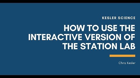 Kesler Science 5E Lessons - How to Use the Interactive Version of the Station Lab