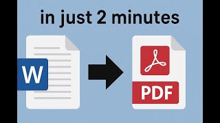 How to Convert Word to PDF (almost effortless)