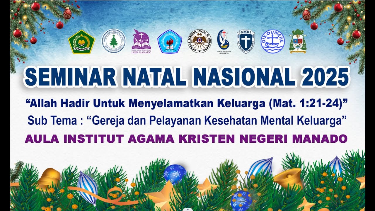 Diskusi Panel Seminar Natal Nasional Tahun 2025 di IAKN Manado