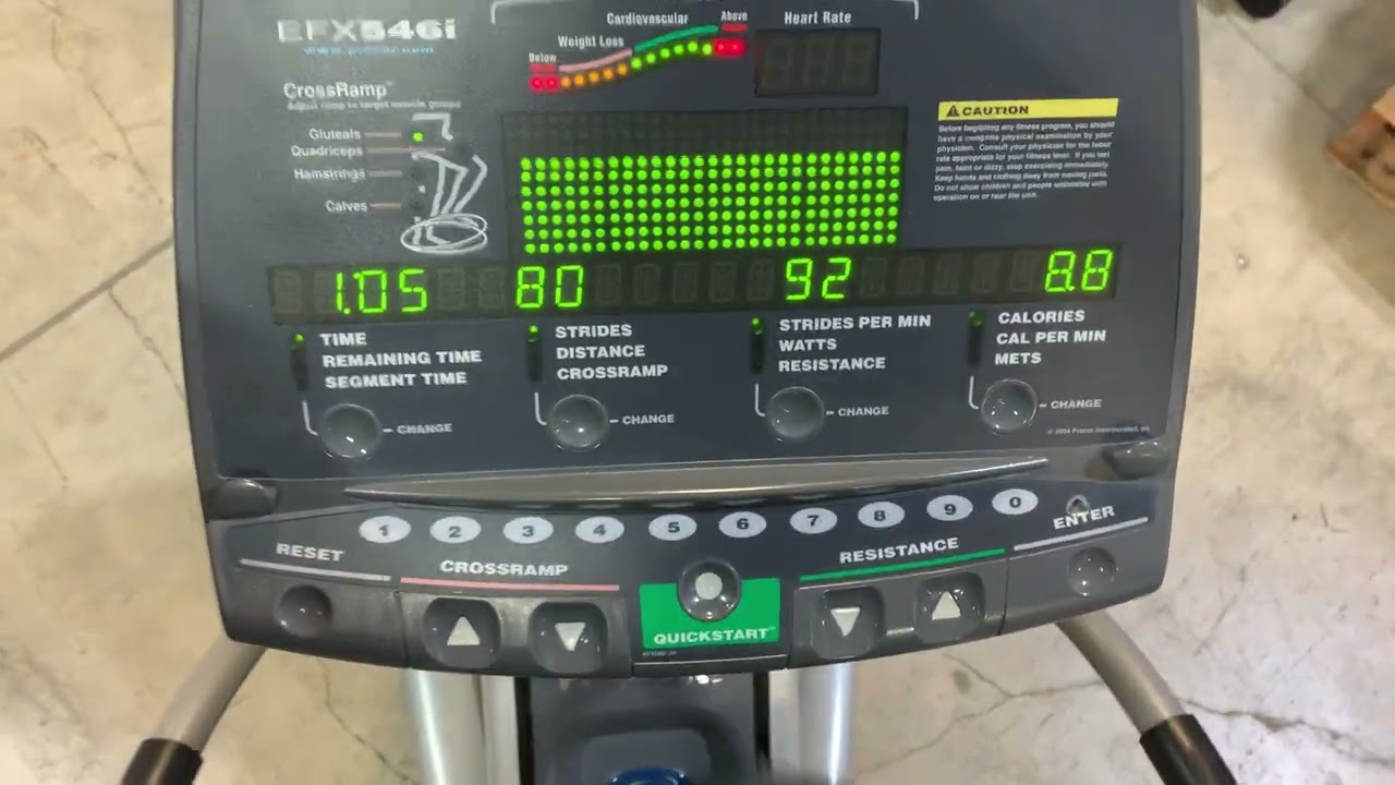 GovDeals: Precor EFX546i Cross Ramp (ID #) (J8-1R) (25-3223-