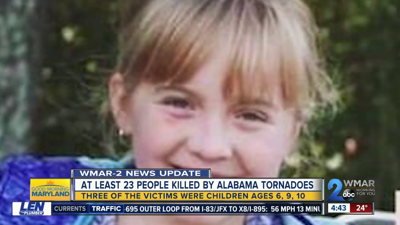 At least 23 people killed by Alabama tornadoes - YouTube