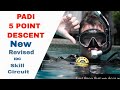 5 point descent scuba diving over a sensitive bottom  padi idc skills circuit  divemaster skills