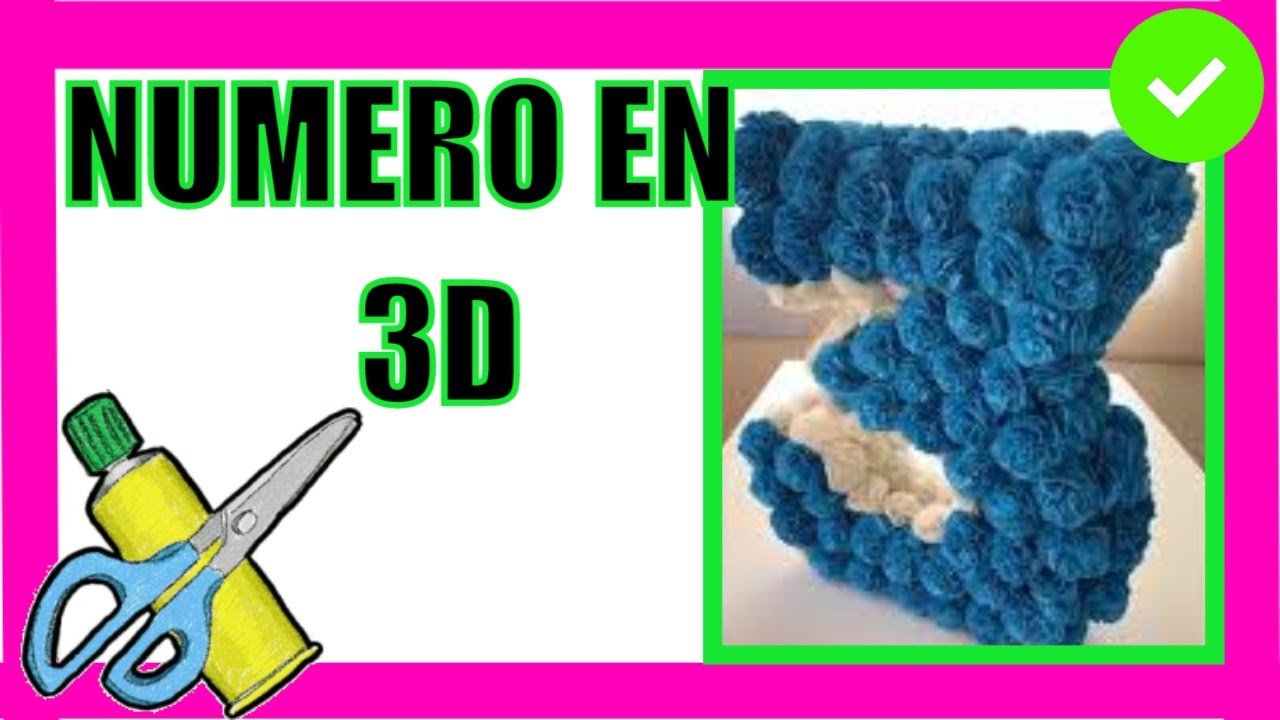 🥳 Como Hacer NÚMERO 5 de CARTÓN en 3 D para CUMPLEAÑOS 🎈🎈 