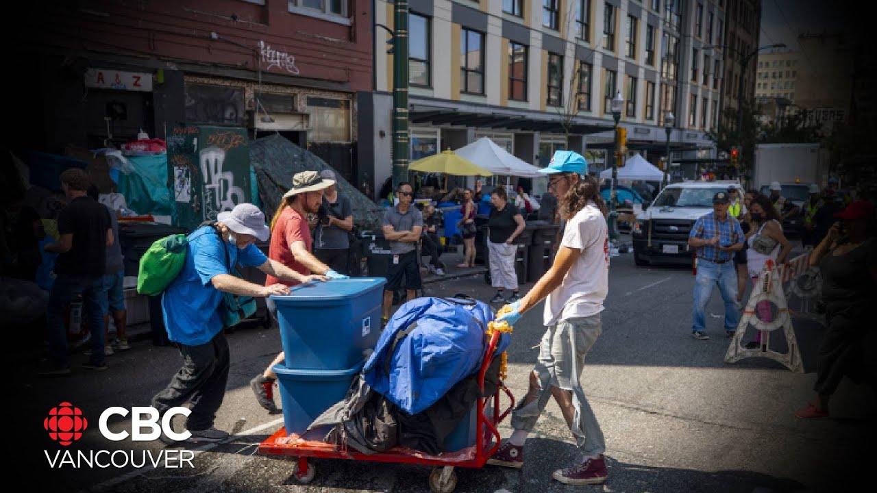 Removal Of Tents In Downtown Eastside Begins Youtube