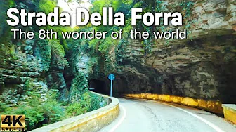 🚗 4K Driving Tour of Strada della Forra | The 8th Wonder of the World | Lake Garda Scenic Road
