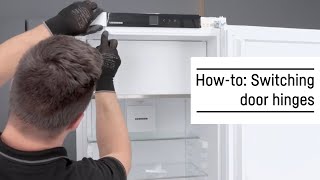 How To - Switching Door Hinges Refrigerators Freezers With A Sliding Door Liebherr