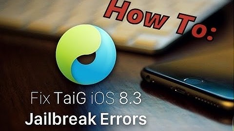 HD HowTo Fix TaiG Error Network Anomaly Version Verification Failed & Apple Driver Hasn