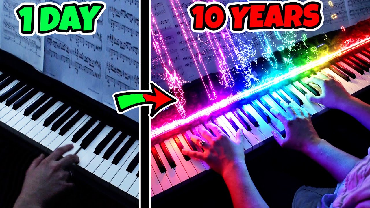 1 Day vs 10 Years of Playing Magic Piano - YouTube
