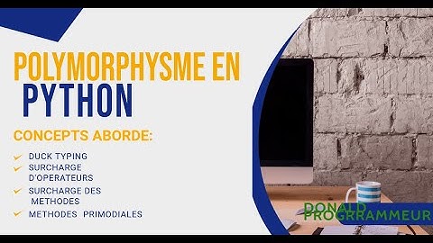 POLYMORPHISME EN PYTHON