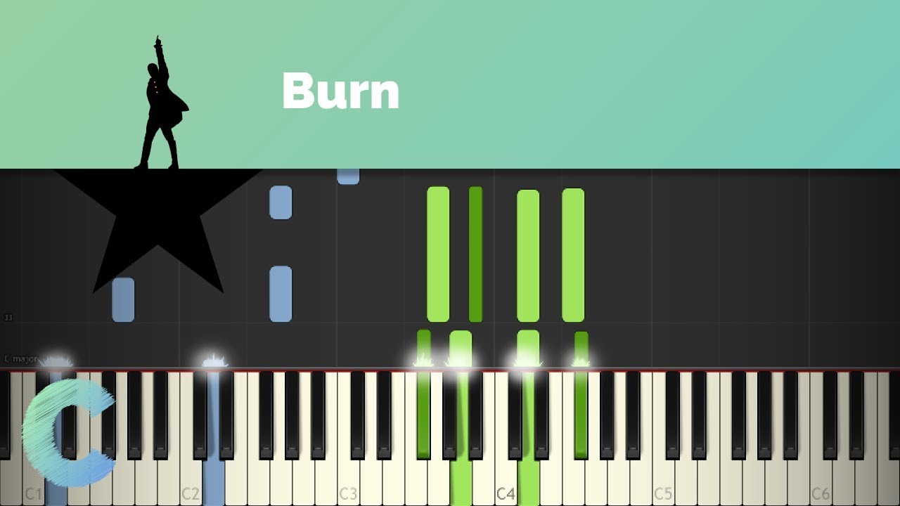 Hamilton Burn Piano Tutorial Youtube