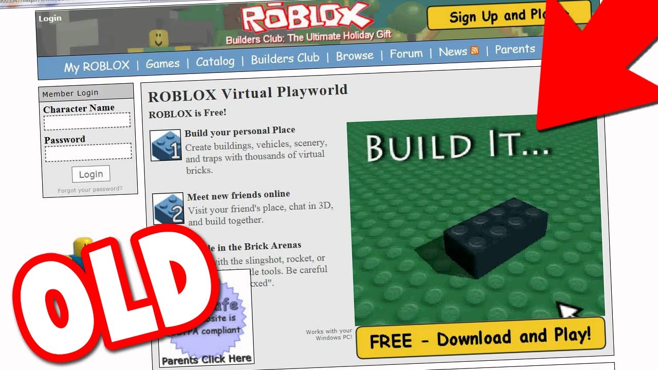 How To Play The Oldest Version Of Roblox Youtube