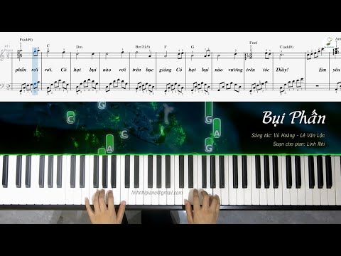 Video Bụi Phấn | Piano cover | Easy level | Linh Nhi - youtube