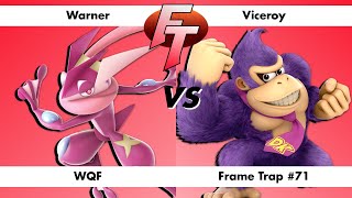 Frame Trap #71: Warner (Greninja) vs Viceroy (Donkey Kong) WQF