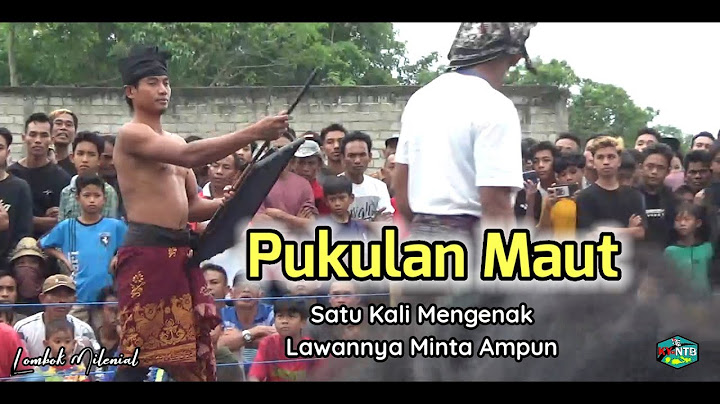 Pukulan Maut Langsung Membuat Lawannya Mengalah || Peresean Lombok