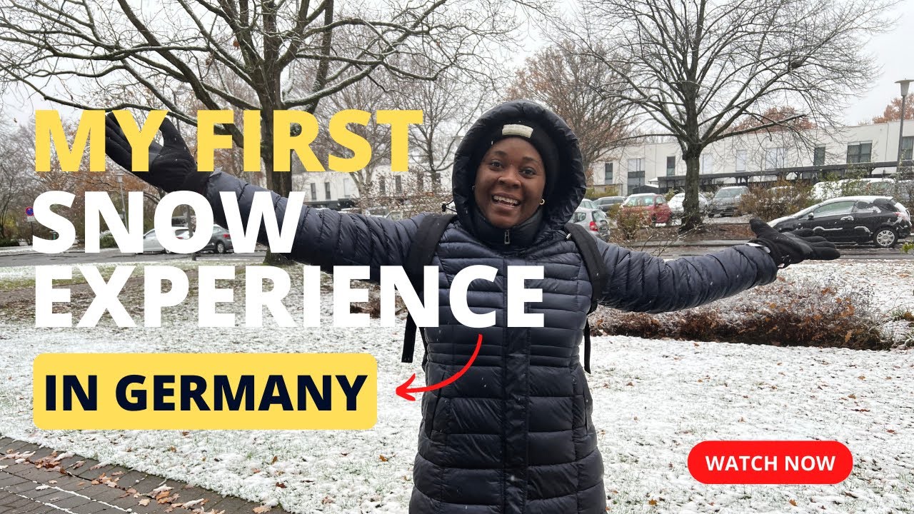 MY FIRST SNOW EXPERIENCE IN GERMANY | VLOGMAS | GERMANY VLOG | LIVING IN GERMANY