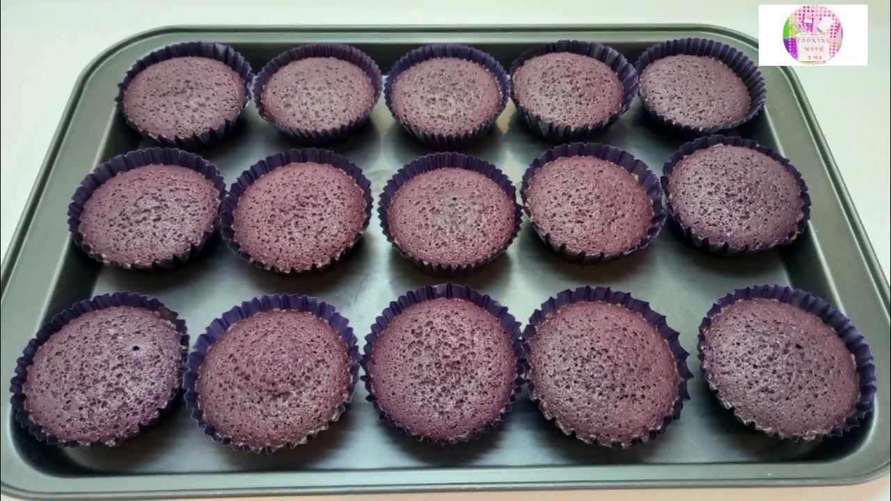 Ube condensed milk cupcake/How to make Ube Condensed Milk Muffin