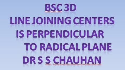 Radical Plane of spheres L1 H