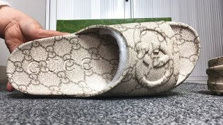 Gucci Slide Sandal With Interlocking G HD Review + Unboxing