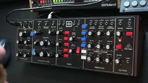Behringer Model D demo 01