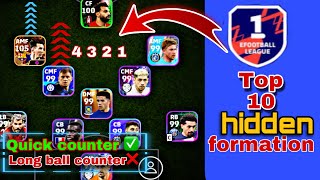 Top 10 Hidden Formations In Efootball 2024 How To Find 4-2-4 Formation Trick To Get 4-2-4