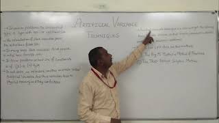 OR ARTIFICIAL VARIABLE TECHNIQUES THEORY