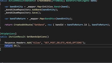 RESTful API with ASP.NET Core 3.0 - 45/50 - Adding Support for OPTIONS